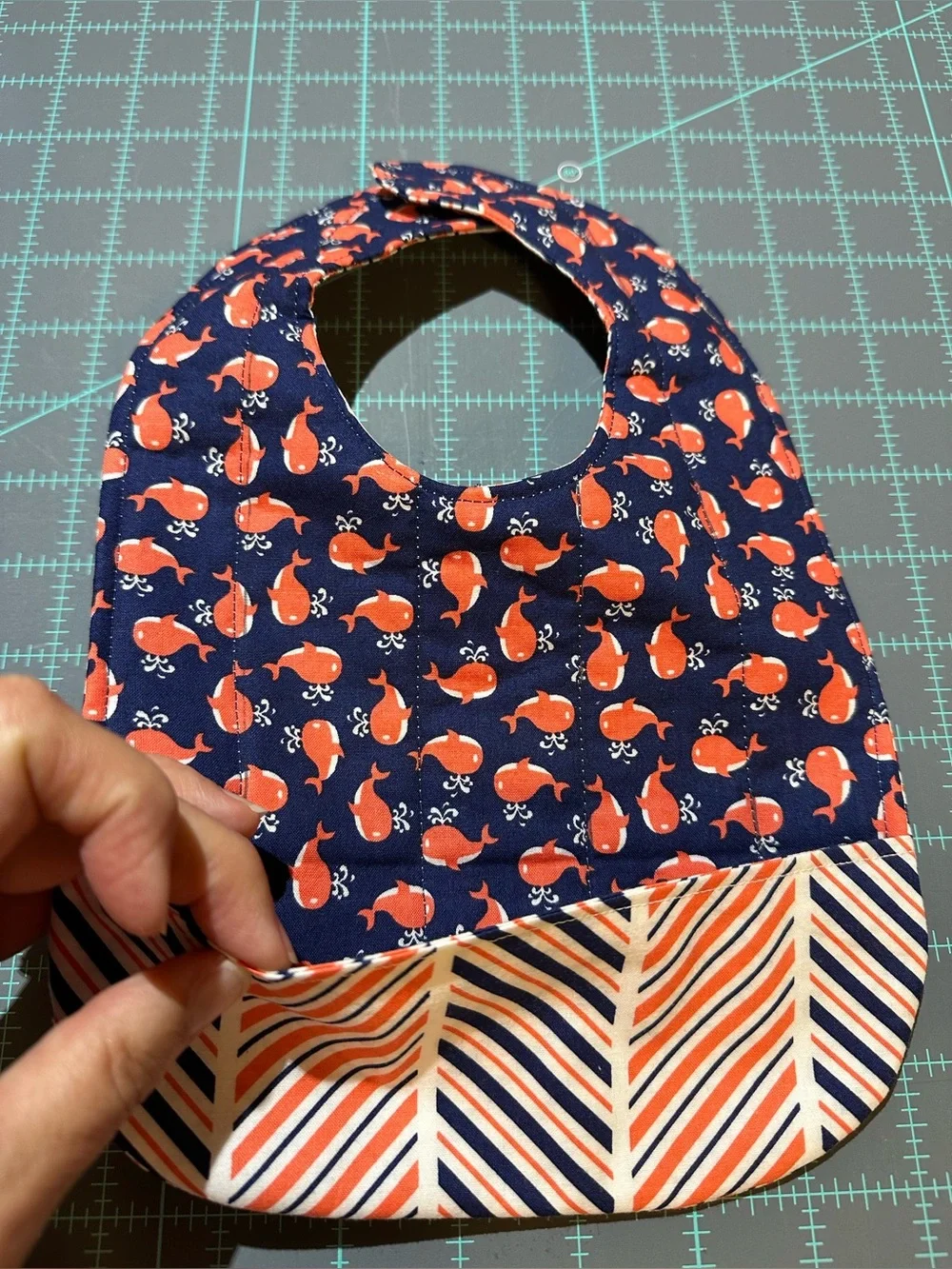 Hand Crafted bib backing